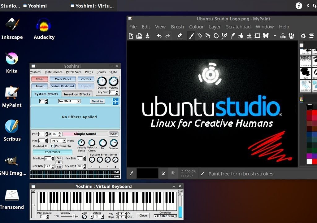 sistema operacional linux ubuntu studio open source para criação e produção musical